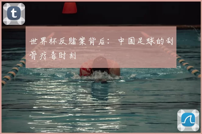 世界杯反赌案背后：中国足球的刮骨疗毒时刻